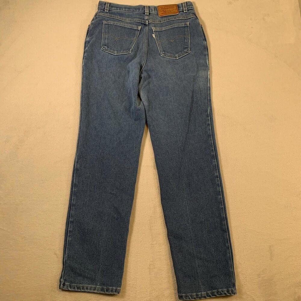70s Levi Strauss Jeans Vintage White Tab‎ Jeans Size 28x28 Blue Denim Casual